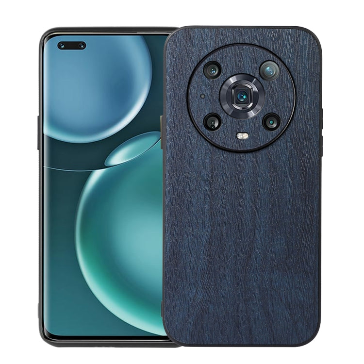 For Honor Magic4 Pro Wood Texture PU Phone Case