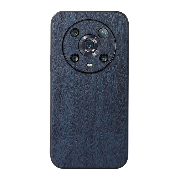 For Honor Magic4 Pro Wood Texture PU Phone Case
