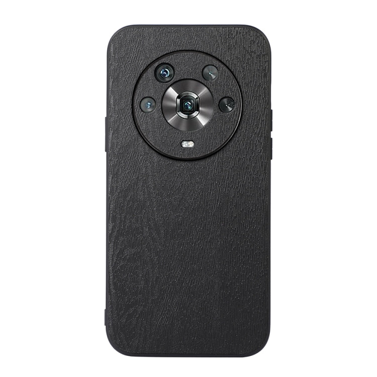 For Honor Magic4 Wood Texture PU Phone Case