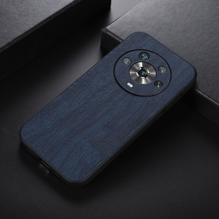 For Honor Magic4 Wood Texture PU Phone Case