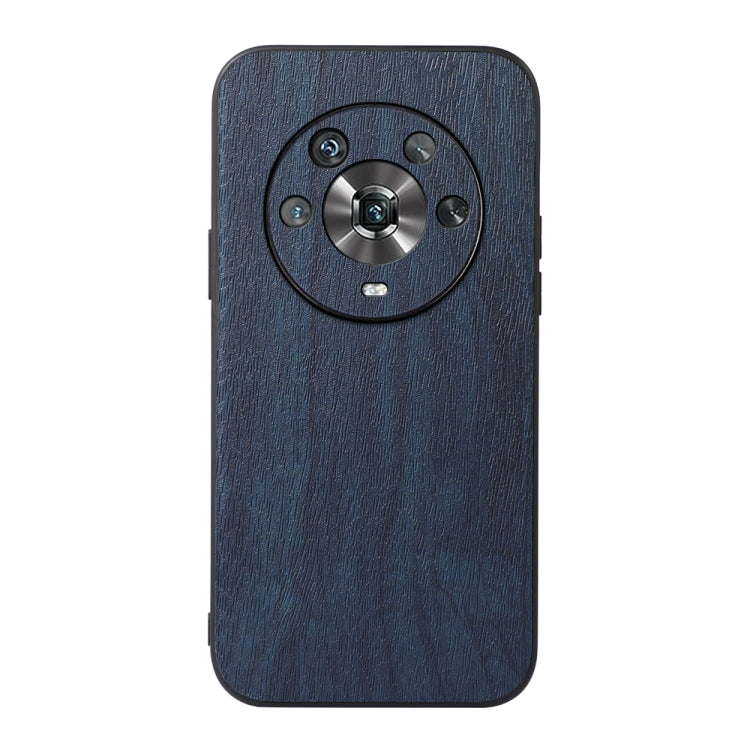 For Honor Magic4 Wood Texture PU Phone Case