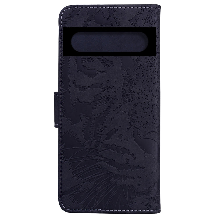 For Google Pixel 7 Pro 5G Tiger Embossing Pattern Horizontal Flip Leather Phone Case