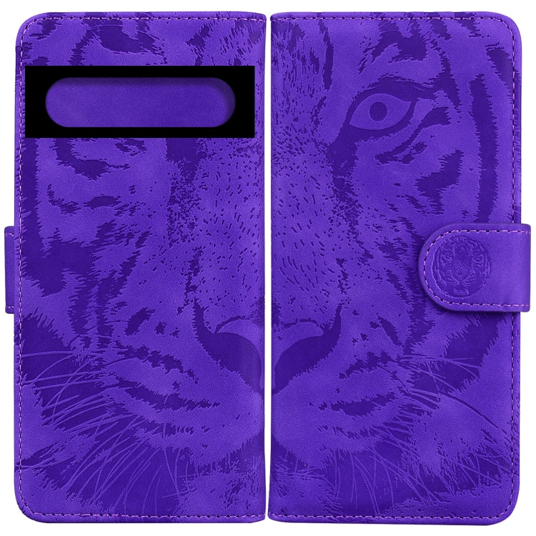 For Google Pixel 7 5G Tiger Embossing Pattern Horizontal Flip Leather Phone Case