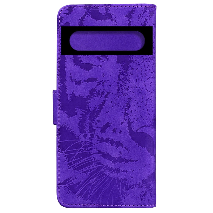 For Google Pixel 7 5G Tiger Embossing Pattern Horizontal Flip Leather Phone Case