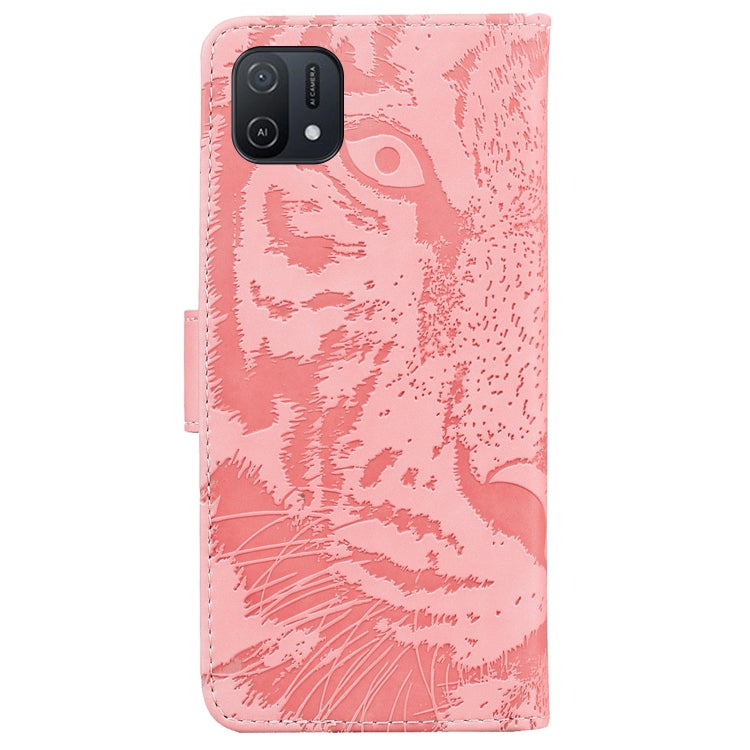 For OPPO A16K Tiger Embossing Pattern Horizontal Flip Leather Phone Case