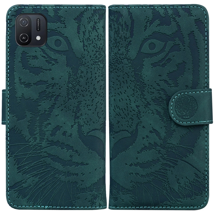 For OPPO A16K Tiger Embossing Pattern Horizontal Flip Leather Phone Case