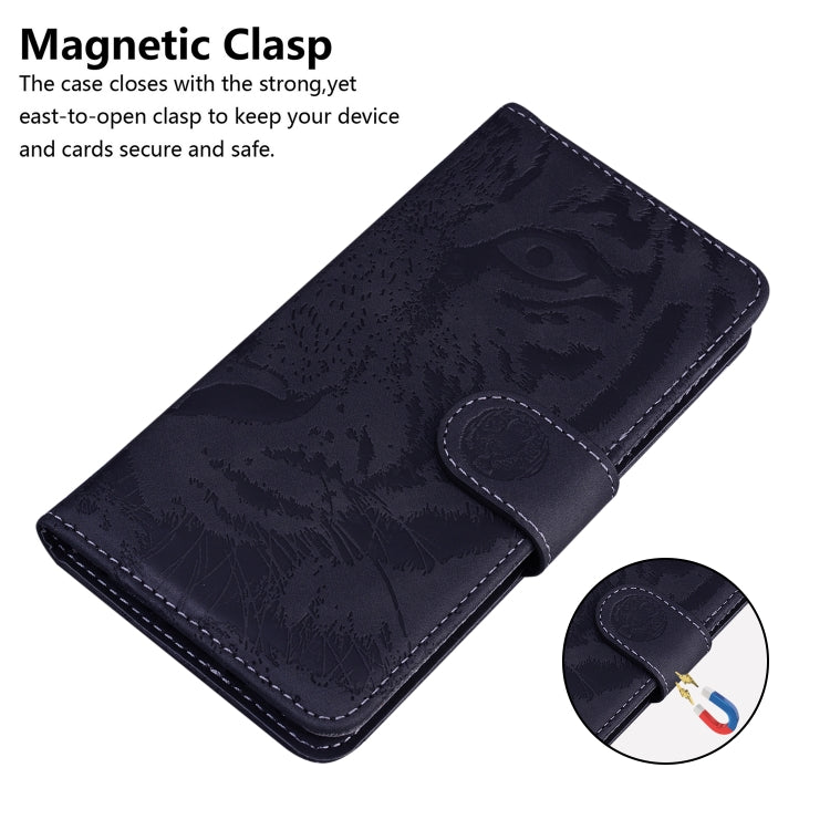 For Xiaomi Redmi Note 11 Overseas Version / Redmi Note 11S Tiger Embossing Pattern Horizontal Flip Leather Phone Case