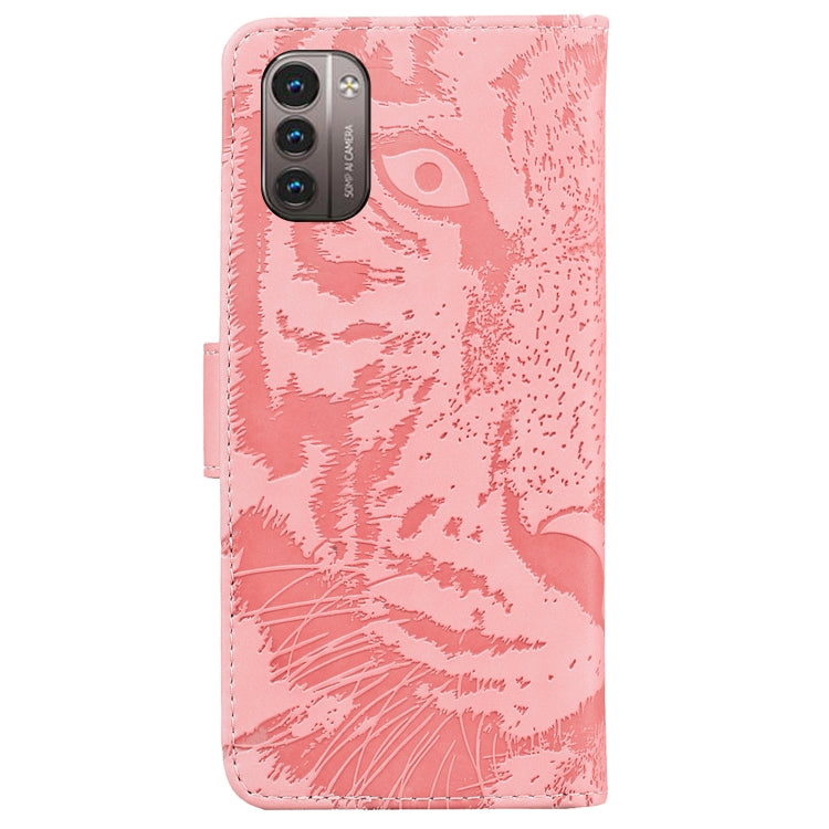For Nokia G21 / G11 Tiger Embossing Pattern Horizontal Flip Leather Phone Case