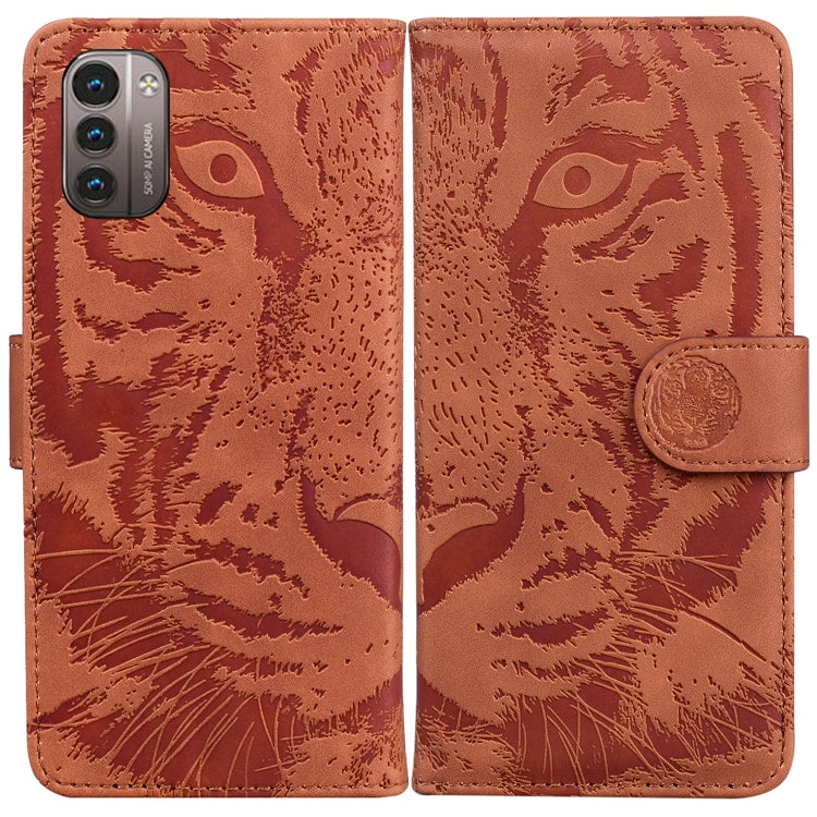 For Nokia G21 / G11 Tiger Embossing Pattern Horizontal Flip Leather Phone Case