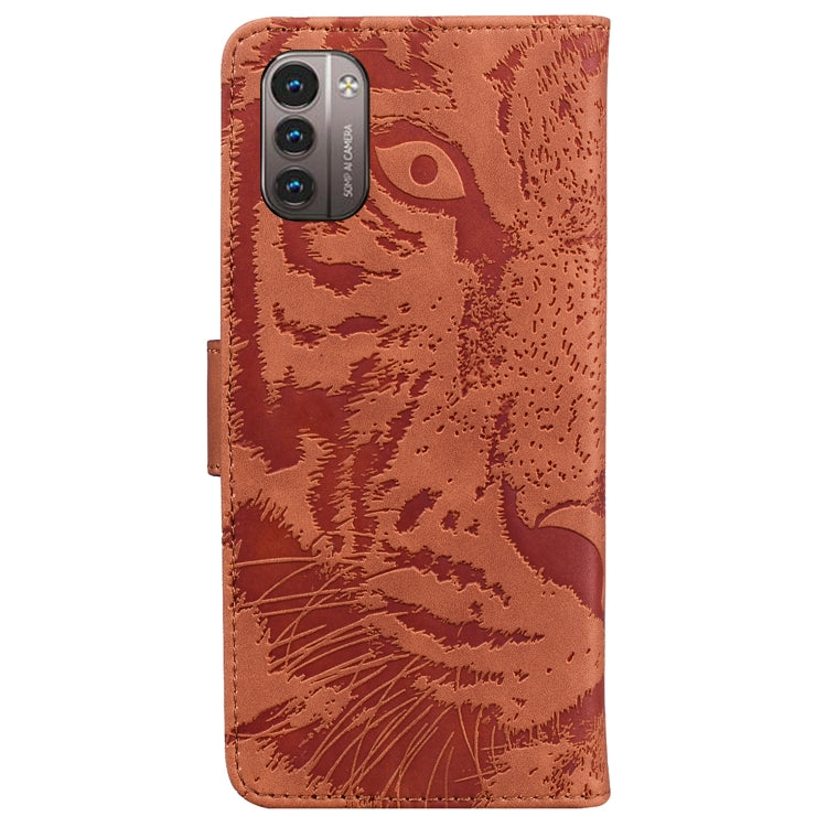 For Nokia G21 / G11 Tiger Embossing Pattern Horizontal Flip Leather Phone Case