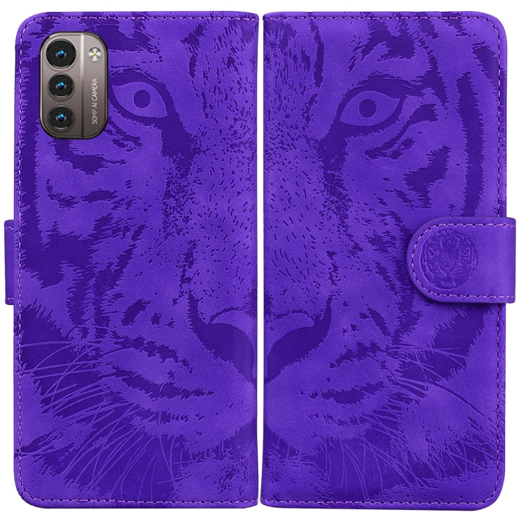 For Nokia G21 / G11 Tiger Embossing Pattern Horizontal Flip Leather Phone Case
