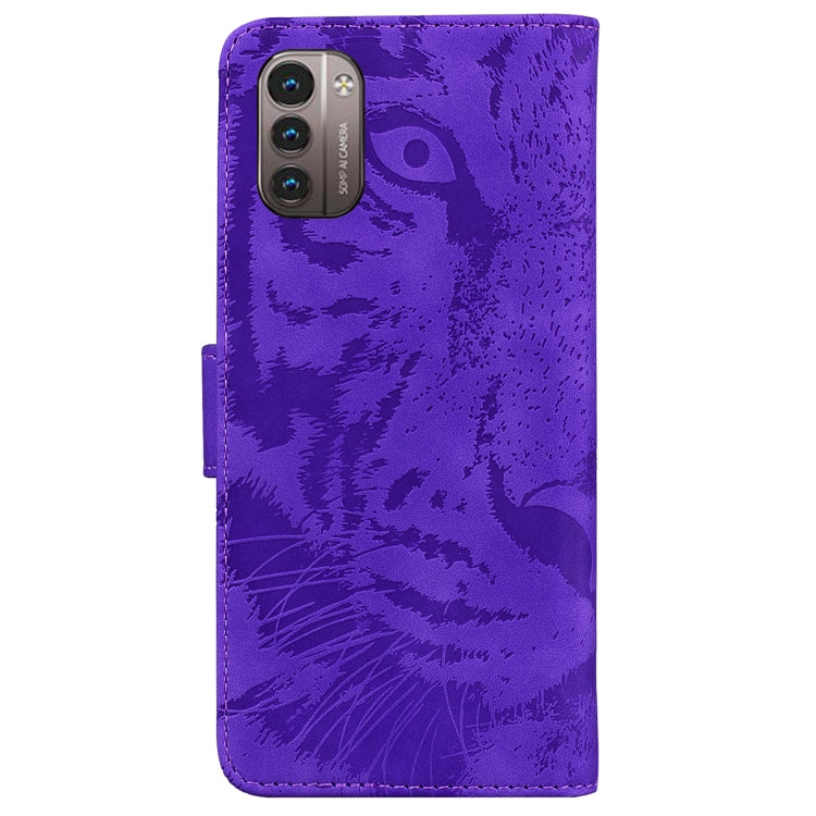For Nokia G21 / G11 Tiger Embossing Pattern Horizontal Flip Leather Phone Case