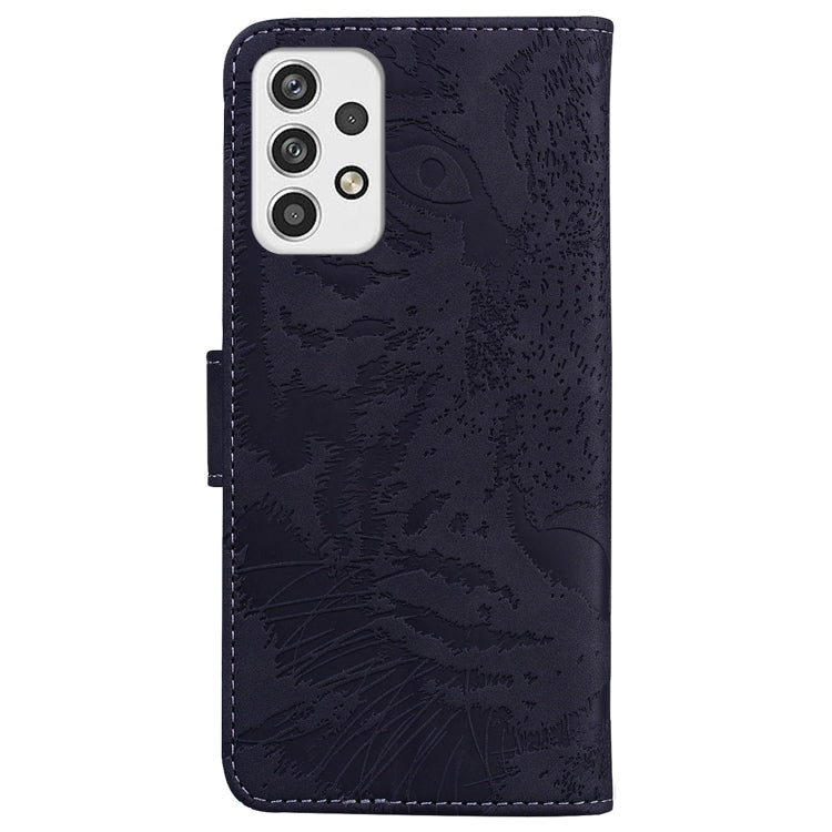 For Samsung Galaxy A23 Tiger Embossing Pattern Horizontal Flip Leather Phone Case