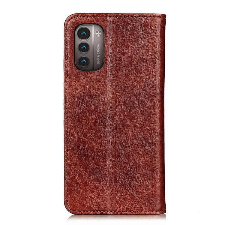 For Nokia G11 / G21 Magnetic Crazy Horse Texture Horizontal Flip Leather Phone Case