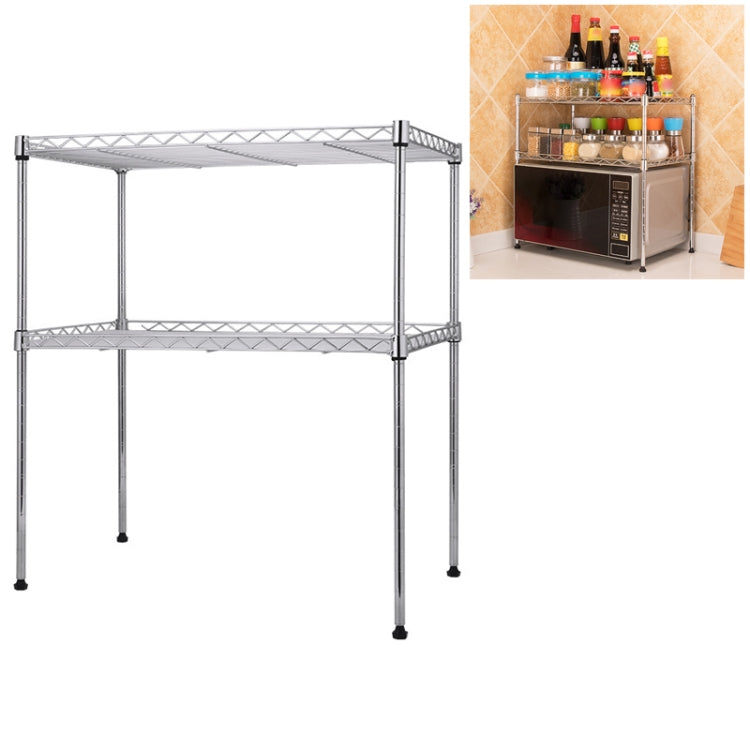 Multi-functional Kitchen Adjustable Shelf Carbon Steel Microwave Oven Rack, Size:55 x 55 x 35cm