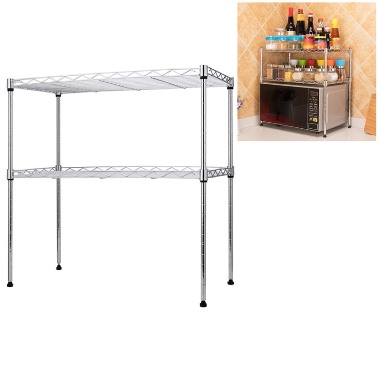 Multi-functional Kitchen Adjustable Shelf Carbon Steel Microwave Oven Rack, Size:60 x 60 x 30cm