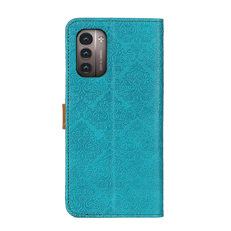 For Nokia G11 / G21 European Floral Embossed Horizontal Flip Leather Phone Case