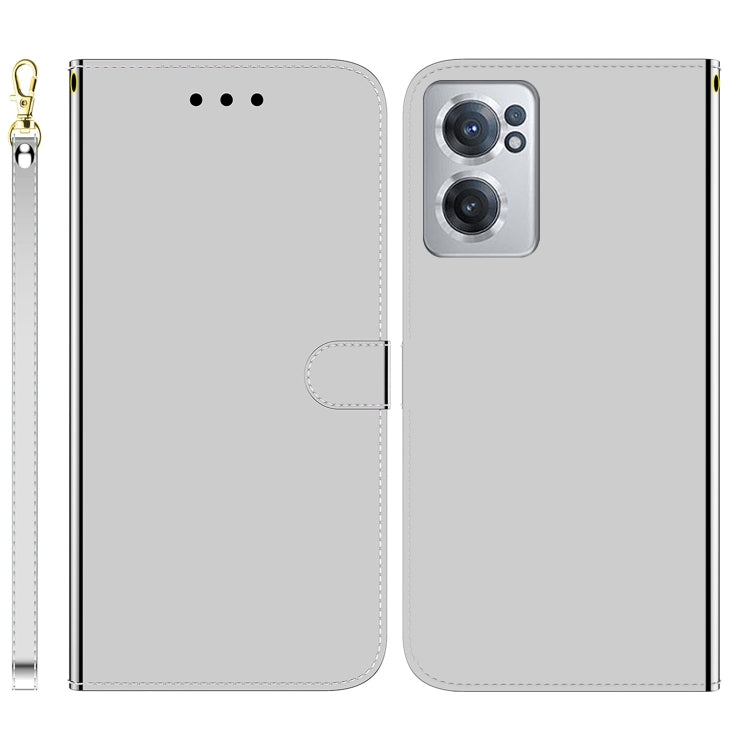 For OnePlus Nord CE 2 5G Imitated Mirror Surface Horizontal Flip Leather Phone Case