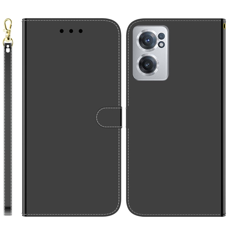 For OnePlus Nord CE 2 5G Imitated Mirror Surface Horizontal Flip Leather Phone Case