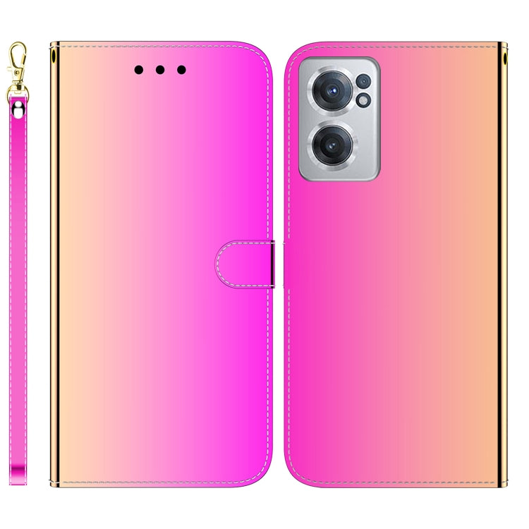 For OnePlus Nord CE 2 5G Imitated Mirror Surface Horizontal Flip Leather Phone Case