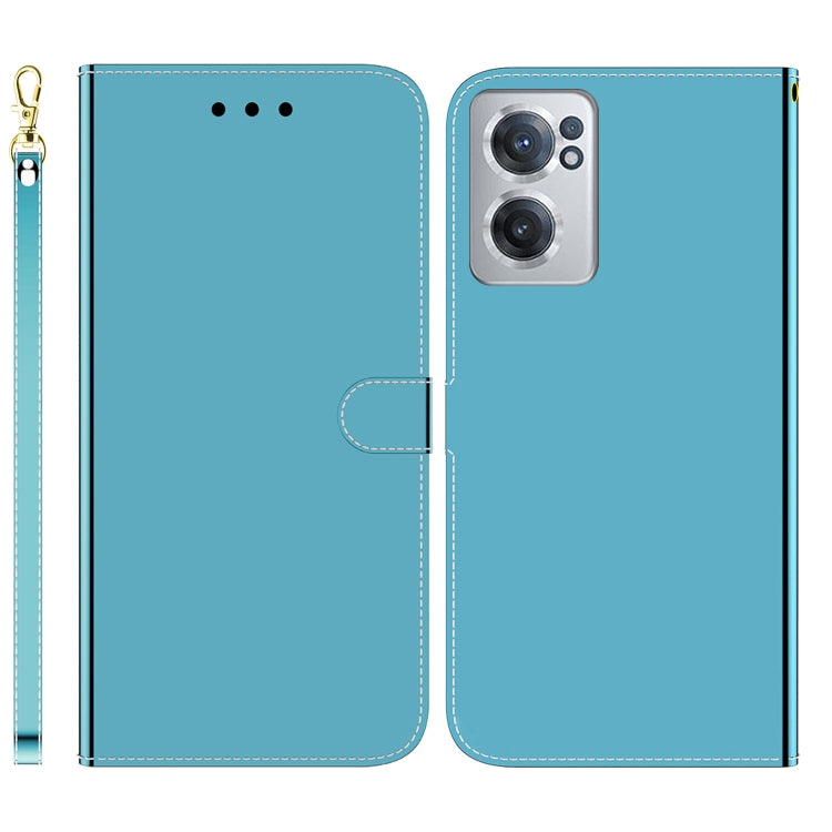 For OnePlus Nord CE 2 5G Imitated Mirror Surface Horizontal Flip Leather Phone Case