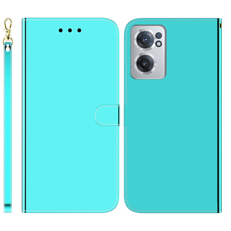 For OnePlus Nord CE 2 5G Imitated Mirror Surface Horizontal Flip Leather Phone Case