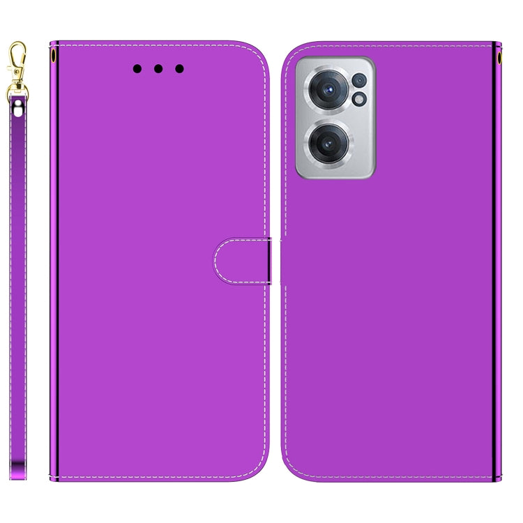 For OnePlus Nord CE 2 5G Imitated Mirror Surface Horizontal Flip Leather Phone Case