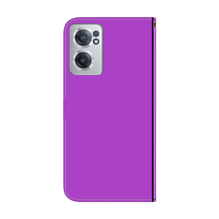 For OnePlus Nord CE 2 5G Imitated Mirror Surface Horizontal Flip Leather Phone Case