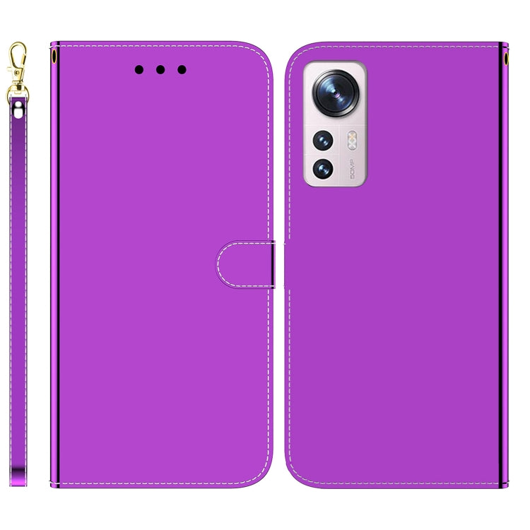 For Xiaomi 12 / 12X Imitated Mirror Surface Horizontal Flip Leather Phone Case