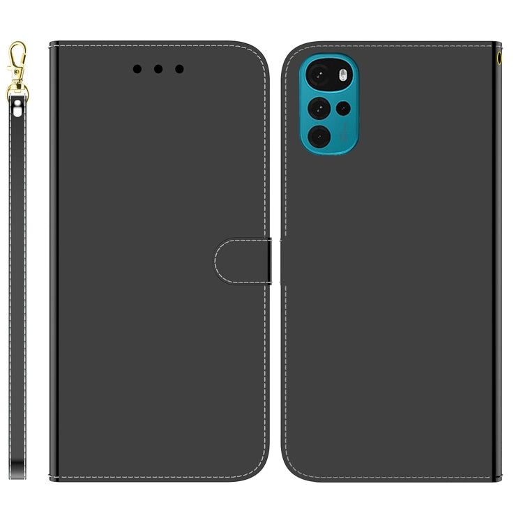 For Motorola Moto G22 Imitated Mirror Surface Horizontal Flip Leather Phone Case