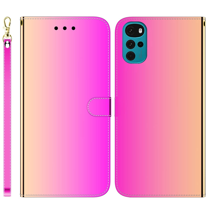 For Motorola Moto G22 Imitated Mirror Surface Horizontal Flip Leather Phone Case
