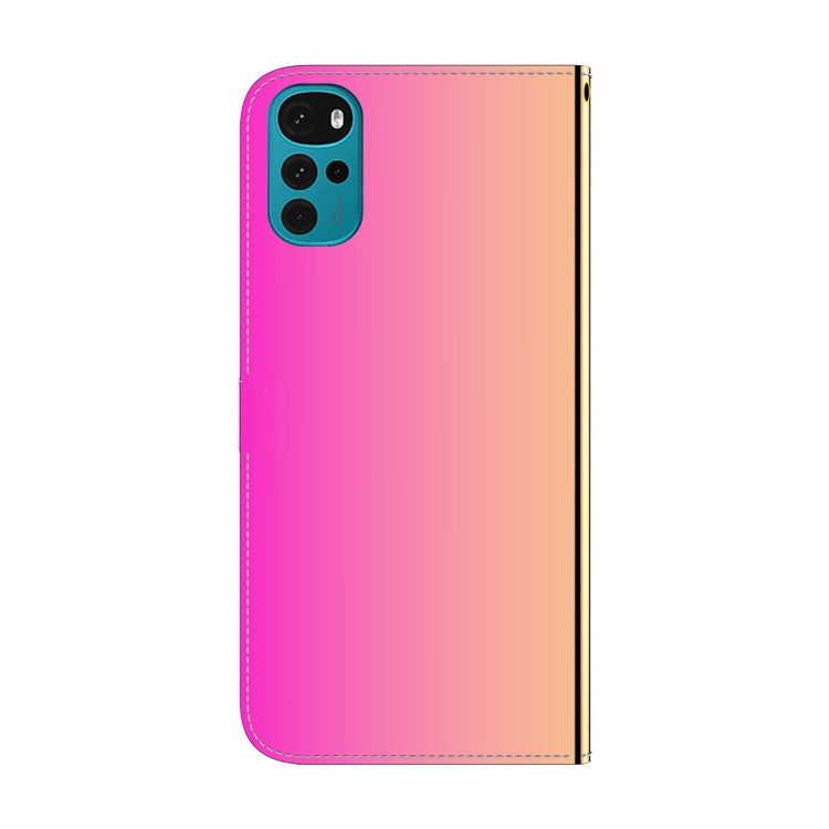 For Motorola Moto G22 Imitated Mirror Surface Horizontal Flip Leather Phone Case