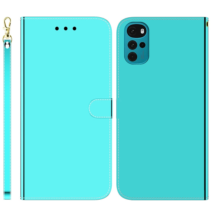 For Motorola Moto G22 Imitated Mirror Surface Horizontal Flip Leather Phone Case