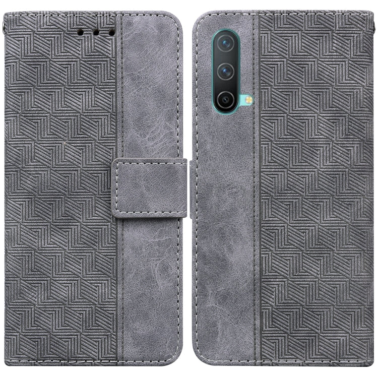 For OnePlus Nord CE 5G Geometric Embossed Leather Phone Case