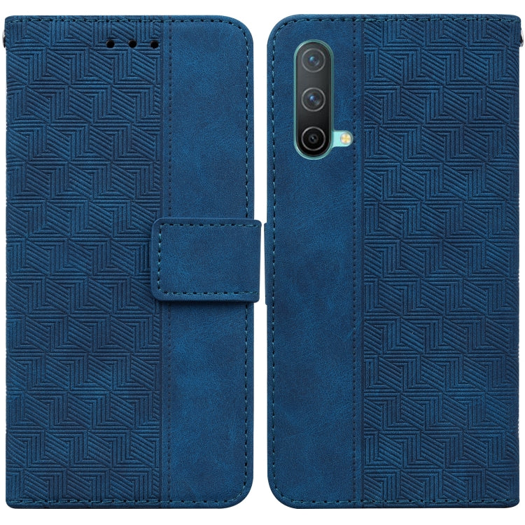 For OnePlus Nord CE 5G Geometric Embossed Leather Phone Case