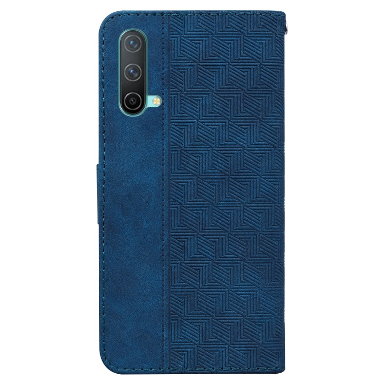 For OnePlus Nord CE 5G Geometric Embossed Leather Phone Case