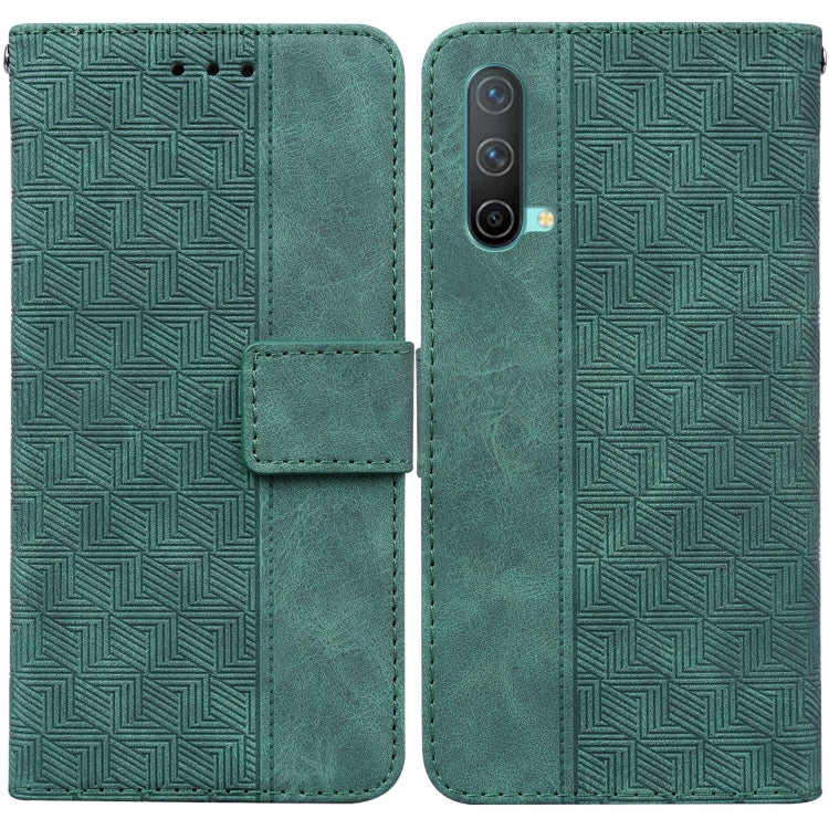 For OnePlus Nord CE 5G Geometric Embossed Leather Phone Case