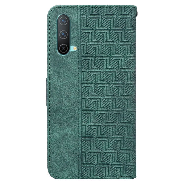 For OnePlus Nord CE 5G Geometric Embossed Leather Phone Case