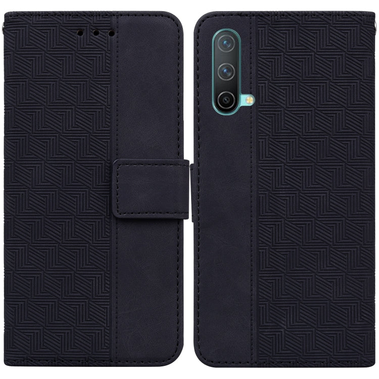 For OnePlus Nord CE 5G Geometric Embossed Leather Phone Case