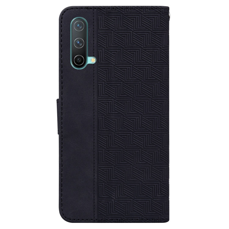 For OnePlus Nord CE 5G Geometric Embossed Leather Phone Case
