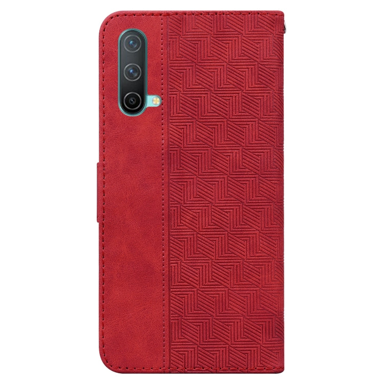 For OnePlus Nord CE 5G Geometric Embossed Leather Phone Case