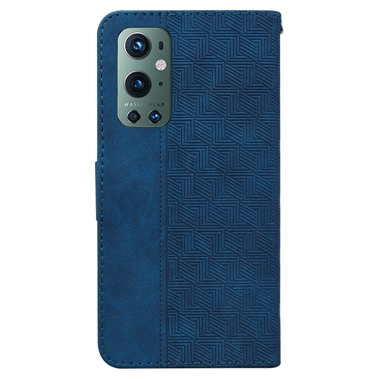 For OnePlus 9 Pro Geometric Embossed Leather Phone Case
