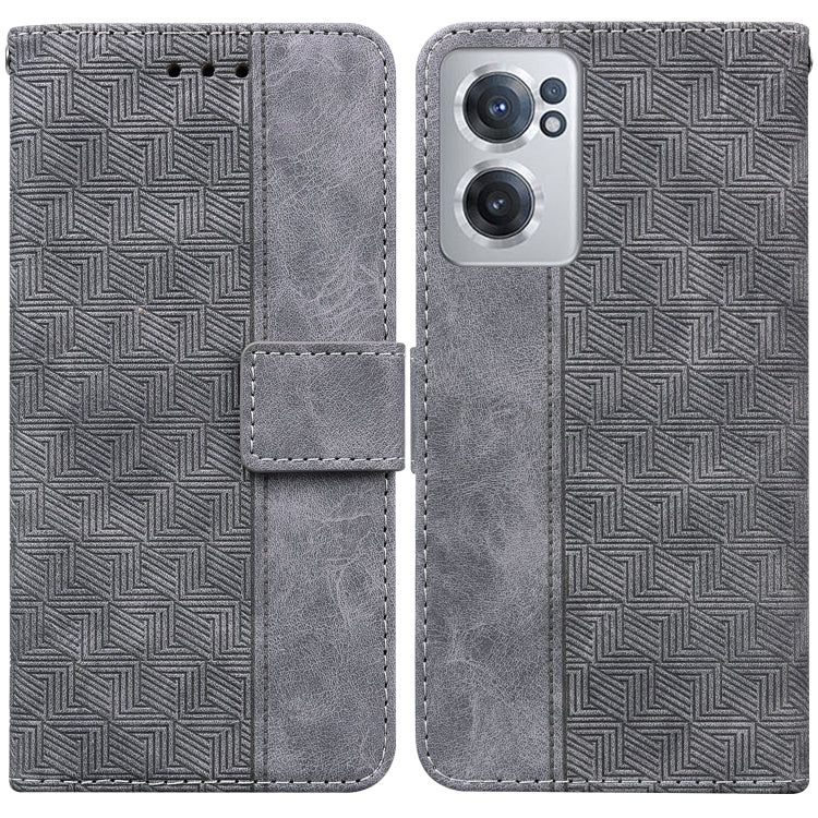 For OnePlus Nord CE 2 5G Geometric Embossed Leather Phone Case