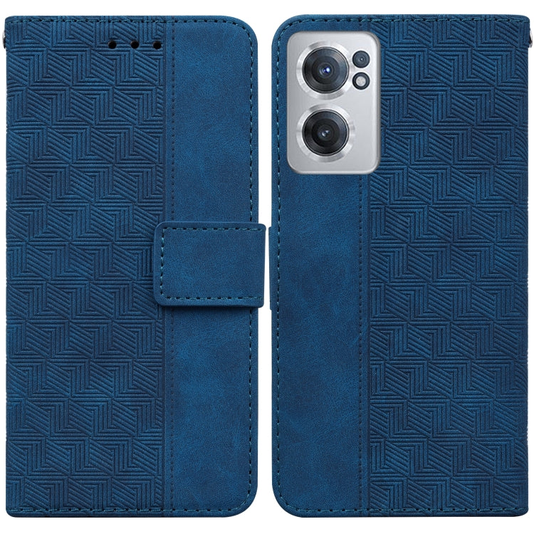 For OnePlus Nord CE 2 5G Geometric Embossed Leather Phone Case