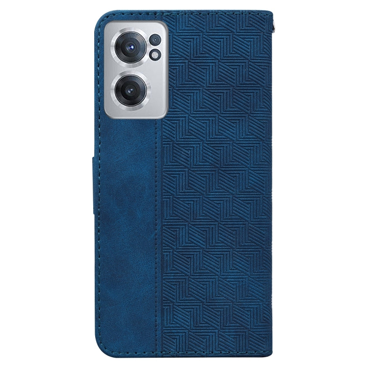 For OnePlus Nord CE 2 5G Geometric Embossed Leather Phone Case