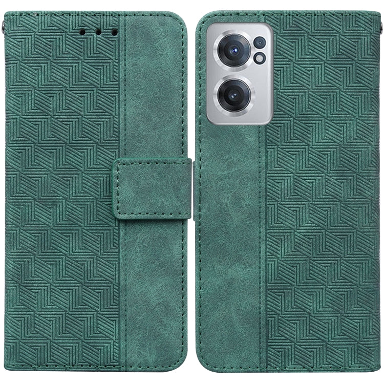 For OnePlus Nord CE 2 5G Geometric Embossed Leather Phone Case