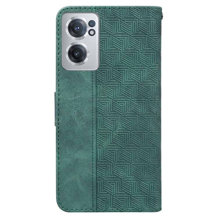 For OnePlus Nord CE 2 5G Geometric Embossed Leather Phone Case