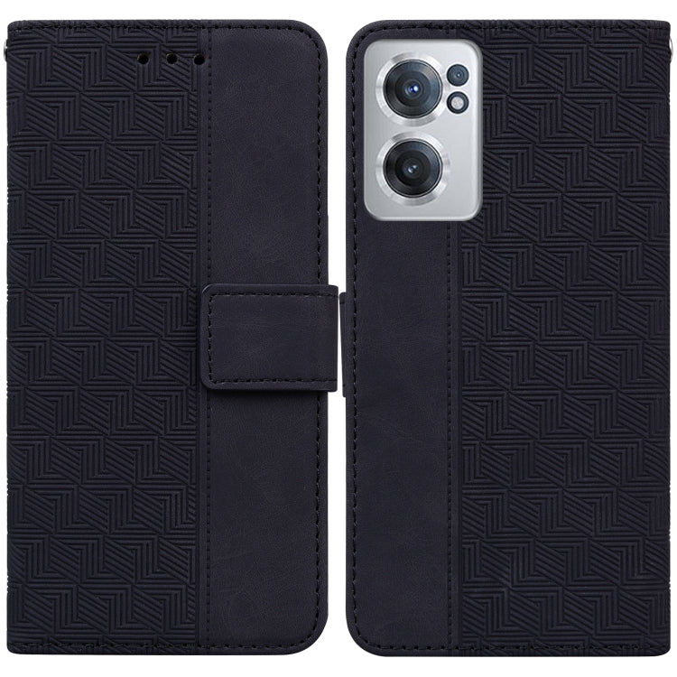 For OnePlus Nord CE 2 5G Geometric Embossed Leather Phone Case