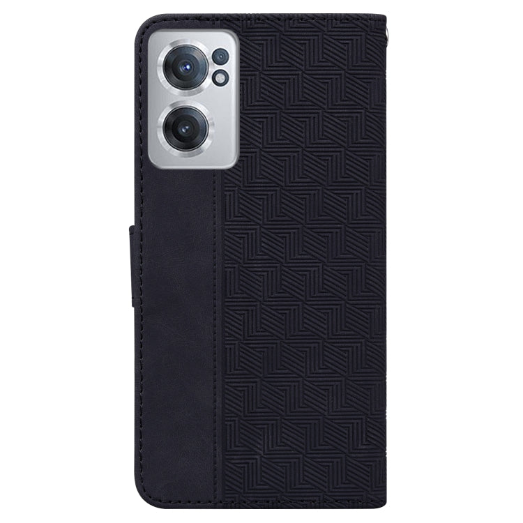 For OnePlus Nord CE 2 5G Geometric Embossed Leather Phone Case