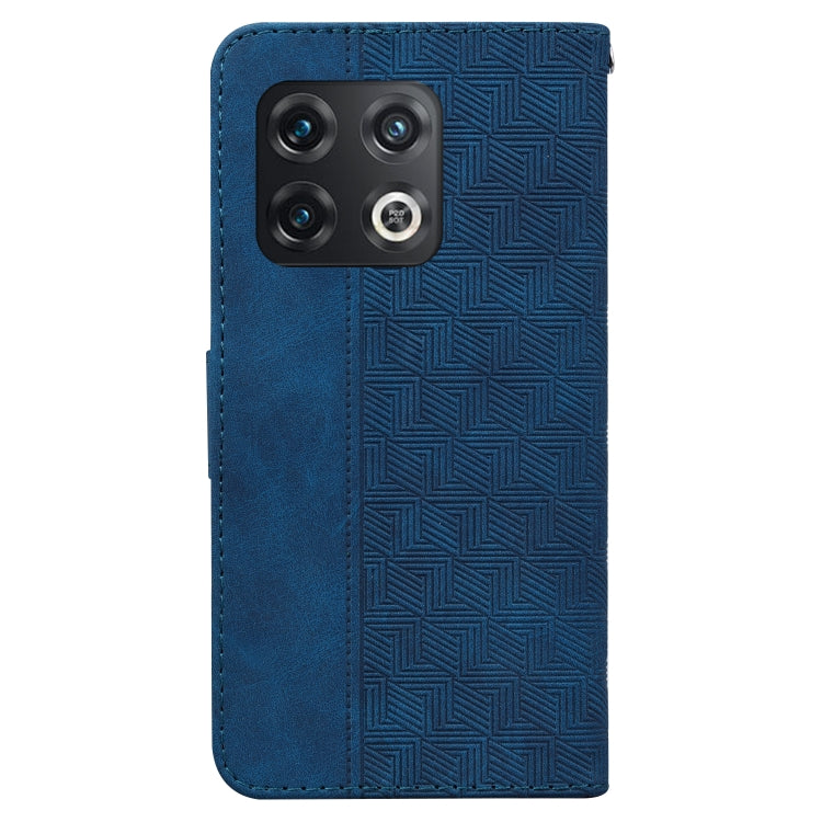 For OnePlus 10 Pro 5G Geometric Embossed Leather Phone Case